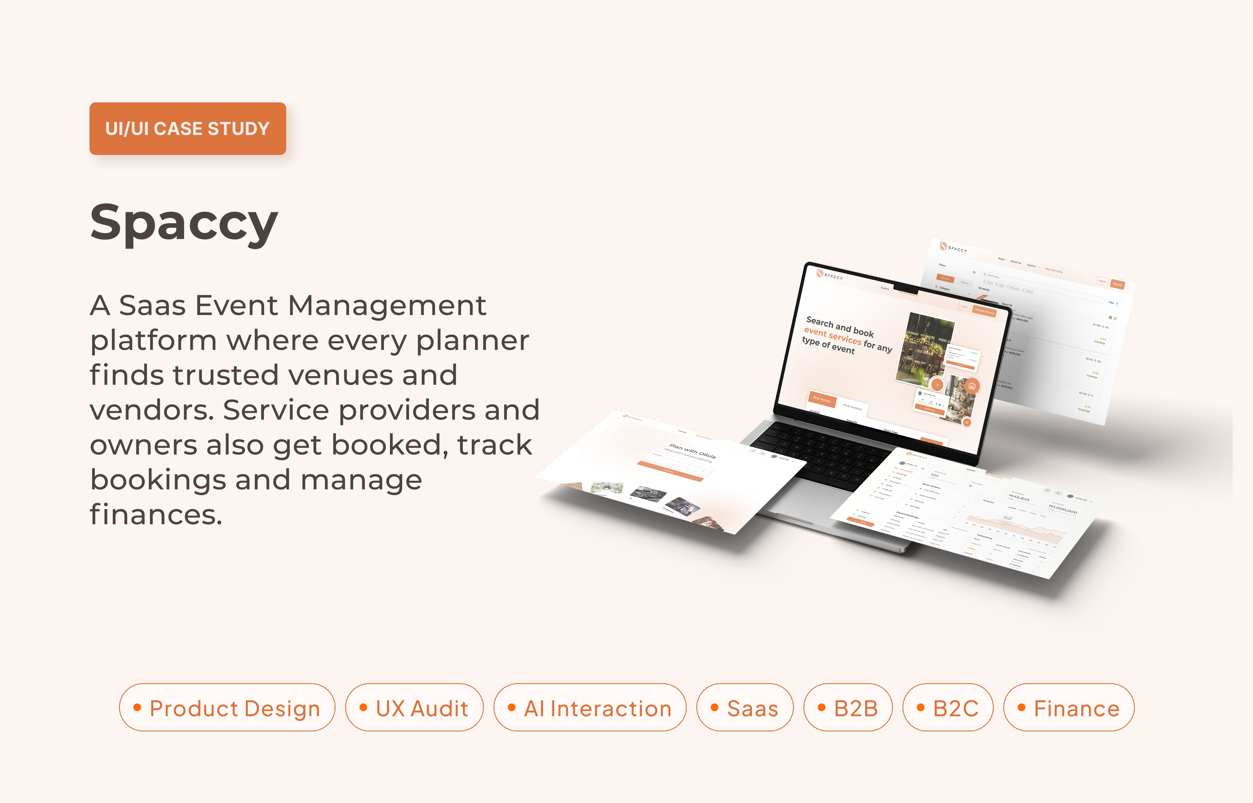 Spaccy Case Study - Screen 1